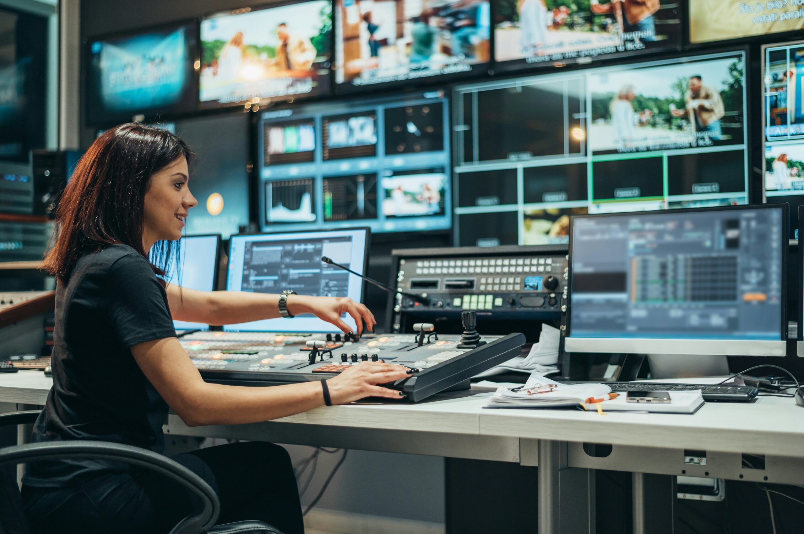 Operations control room used as a visual for historical SQL Server performance analysis